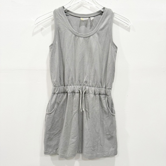 Zella Kids Casual Athleisure Tank Dress Drawstring Gray Size Large 10/12 - Picture 1 of 5